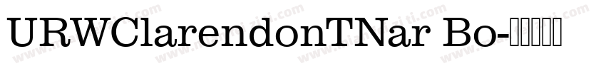 URWClarendonTNar Bo字体转换